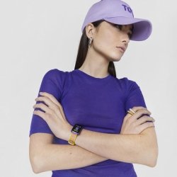 Reloj inteligente Tous T-Band morado con correa verde/fucsia, 200351089.