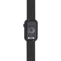 Reloj inteligente Tous T-Band negro con correa de nylon rosa/negra, 200351088.