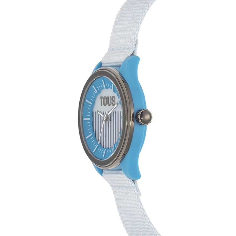 Reloj Tous Vibrant Sun con tecnología solar en celeste, 200351068.