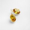 Pendientes de plata dorada y piedra padparadscha, de Luxenter, EXA355Y13.