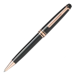 Bolígrafo Montblanc Meisterstück Classique negra y detalles rosados 112679.