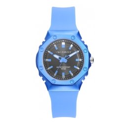 Reloj Viceroy Heat Colors de mujer en azul y correa silicona, 41112-37.