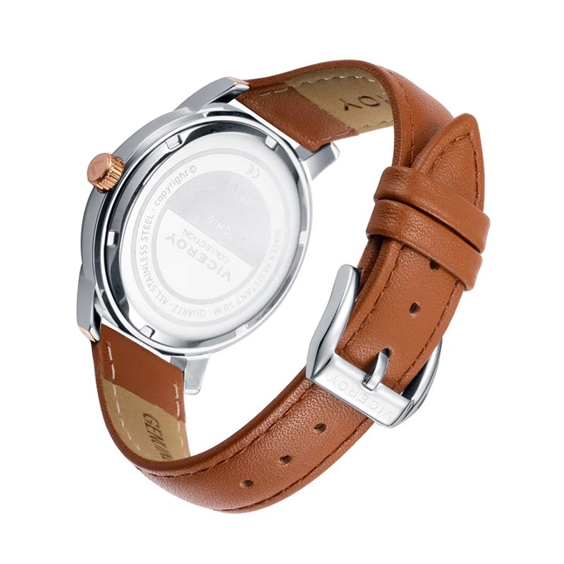 Reloj Viceroy Chic de mujer con circonitas y esfera verde, 401272-63.