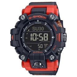 Reloj G-Shock Mudman Solar Triple Sensor negro y rojo, GW-9500-1A4ER.