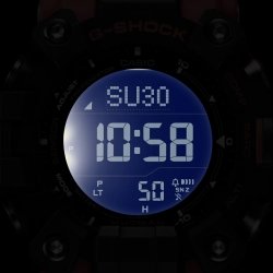 Reloj G-Shock Mudman Solar Triple Sensor negro y rojo, GW-9500-1A4ER.