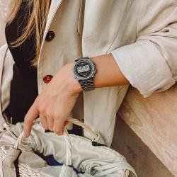 Reloj Casio Vintage con caja redonda en negro, A171WEGG-1AEF.