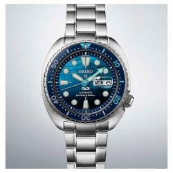 Reloj Seiko Prospex Diver's PADI King Tortuga esfera azul, SRPK01K1.