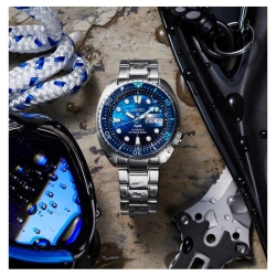 Reloj Seiko Prospex Diver's PADI King Tortuga esfera azul, SRPK01K1.