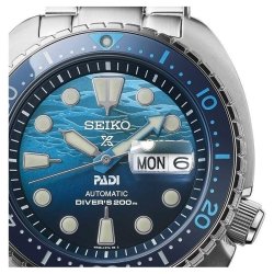 Reloj Seiko Prospex Diver's PADI King Tortuga esfera azul, SRPK01K1.