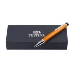 Bolígrafo Festina Chrono Bike naranja y plateado, FWS4104/U.