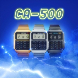 Colección de Casio Vintage con calculadora, CA-500.