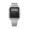 Reloj Casio Vintage con calculadora plateada, CA-500WE-1AEF.