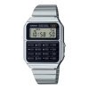 Reloj Casio Vintage con calculadora plateada, CA-500WE-1AEF.