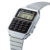 Reloj Casio Vintage con calculadora plateada, CA-500WE-1AEF.