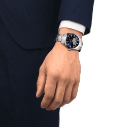 ⇨ Reloj Tissot Gentleman Powermatic 80 azul open Heart T1274071104101.