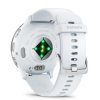 Reloj Garmin Venu® 3 en blanco con bisel de acero, 010-02784-00.