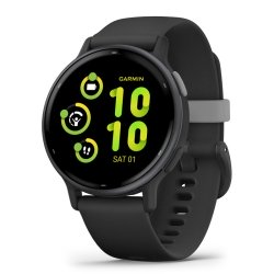 Reloj Garmin Vivoactive® 5 negro con bisel de aluminio, 010-02862-10.