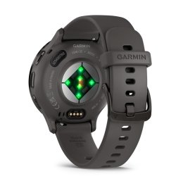 Reloj Garmin Venu® 3S en gris con bisel de acero gris, 010-02785-00.