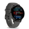 Reloj Garmin Venu® 3S en gris con bisel de acero gris, 010-02785-00.