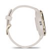 Reloj Garmin Venu® 3S beige con bisel acero dorado, 010-02785-04.