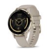 Reloj Garmin Venu® 3S en beige gold con bisel dorado, 010-02785-02.