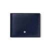 Cartera Montblanc Meisterstück para 6 tarjetas en piel azul, 131692.