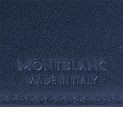 Cartera Montblanc Meisterstück para 4 tarjetas en piel azul, 131693.