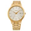 Reloj Orient de hombre dorado con esfera blanca, RF-QD0009S10B.