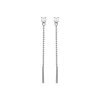 Pendientes largos de plata con circonita Ralad de Luxenter, EH80500.