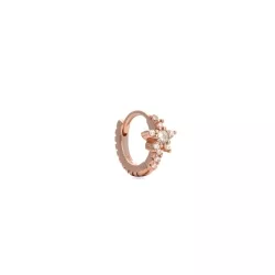 Piercing de plata rosada y circonitas, Issphe de Luxenter, EH588R00.