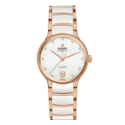 Reloj Rado Centrix Automatic Diamonds de mujer en blanco y rosé, R30037744.