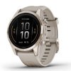 Reloj inteligente Garmin epix™ Pro (Gen 2) Sapphire dorado y beige, 010-02802-11.