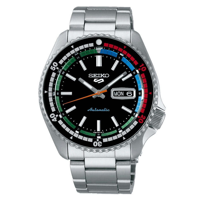 Reloj Seiko 5 Sport SKX Sports Style 55º aniversario esfera negra, SRPK13K1.