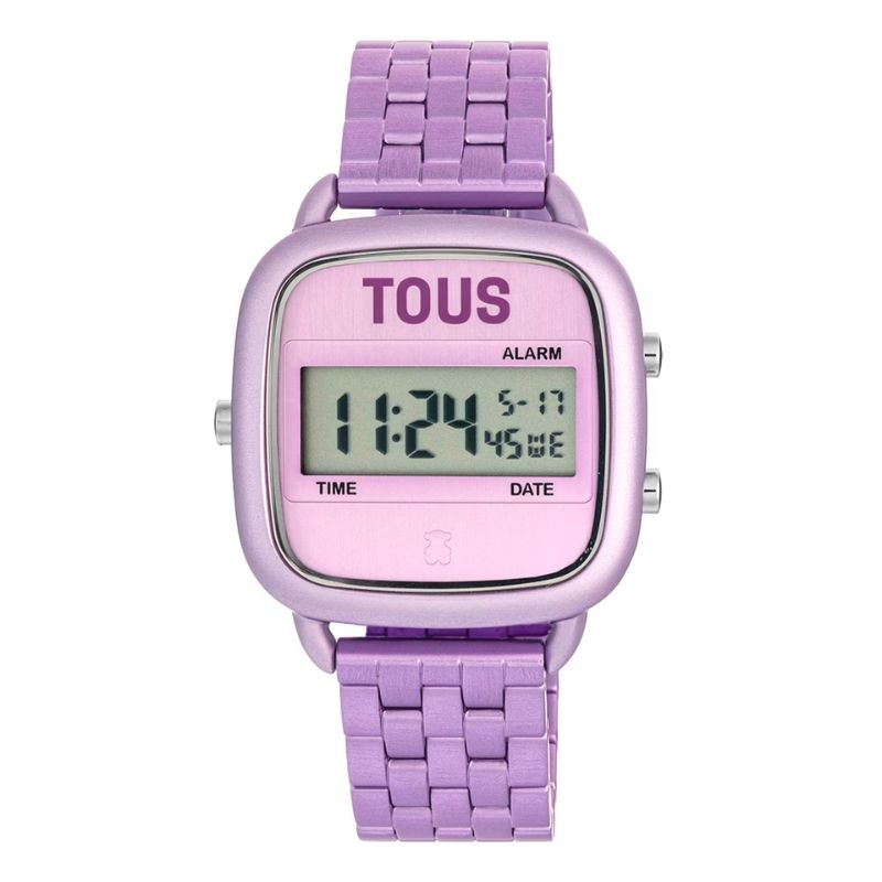 Reloj Tous D-Logo mujer digital, aluminio de color malva, 300358001.