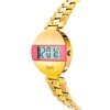 Reloj Tous Mars digital dorado IPG con esfera rosa, 300358031.