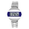 Reloj Tous Mars digital en acero con esfera azul, 300358030.