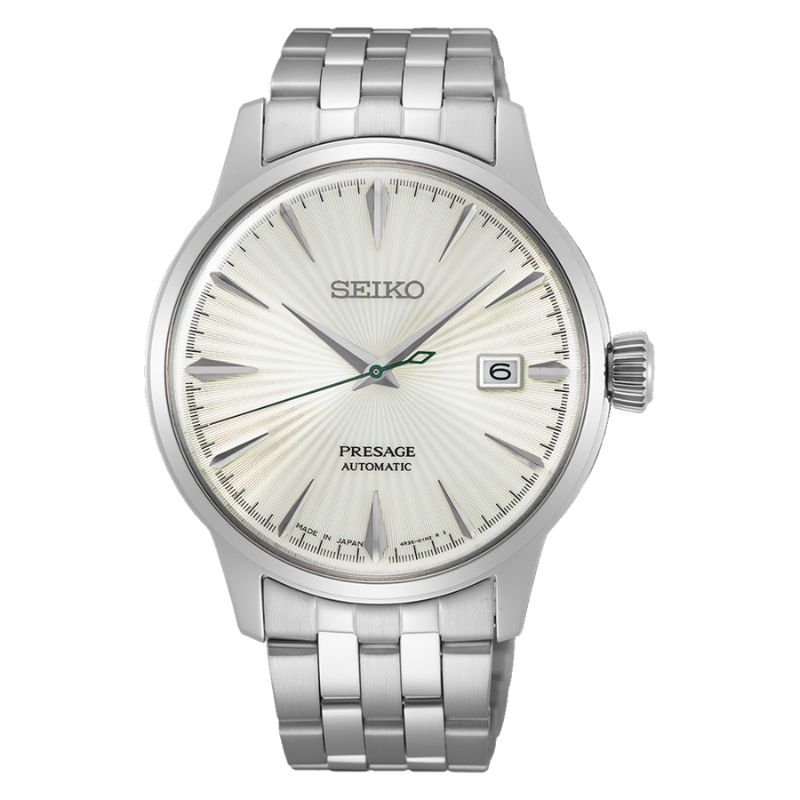 Reloj Seiko Presage Cocktail Time automático en acero, SRPG23J1.