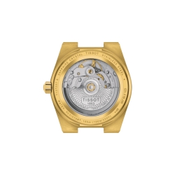 Reloj Tissot PRX Powermatic 80 dorado en 35 mm, T1372073302100.
