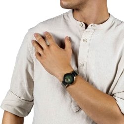 Reloj Rado Centrix automático Open Heart y esfera verde, R30008302.