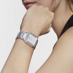 Reloj Tous Karat Squared en aluminio con circonitas en bisel, 300358051.