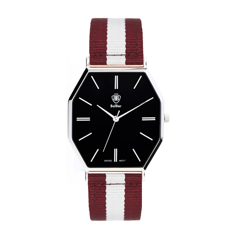 Reloj Balber unisex Exeter Leisure con esfera negra y correa nylon. Reloj Balber unisex Exeter Leisure con esfera negra y correa nylon.