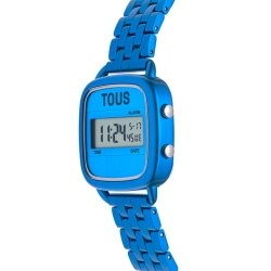 Reloj Tous D-Logo digital con brazalete en color azul, 300358002.