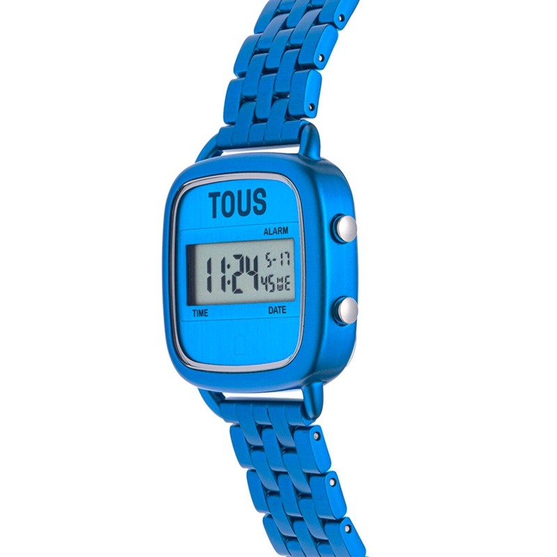 Reloj Tous D-Logo digital con brazalete en color azul, 300358002.