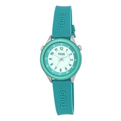 Reloj Tous Mini Self Time para chicas en verde, 200358053.