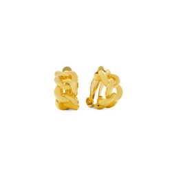 Pendientes dorados de eslabones barbados Dabbahu de Luxenter, SGEW014.