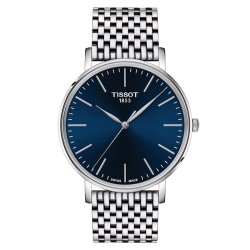 Reloj Tissot EveryTime acero esfera azul 40 mm, T1434101104100.