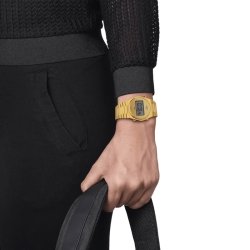 Reloj Tissot PRX digital y en acero PVD dorado 35 mm, T372633302000.