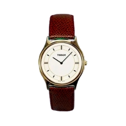 Reloj Tissot Fashion hombre desc. caja dorada correa piel  T41941511.