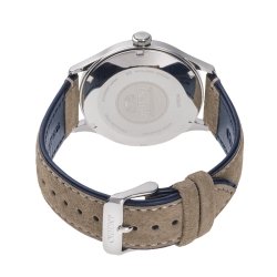 Reloj Orient Bambino automático, esfera azul y correa aterciopelada, RA-AC0P02L10B.