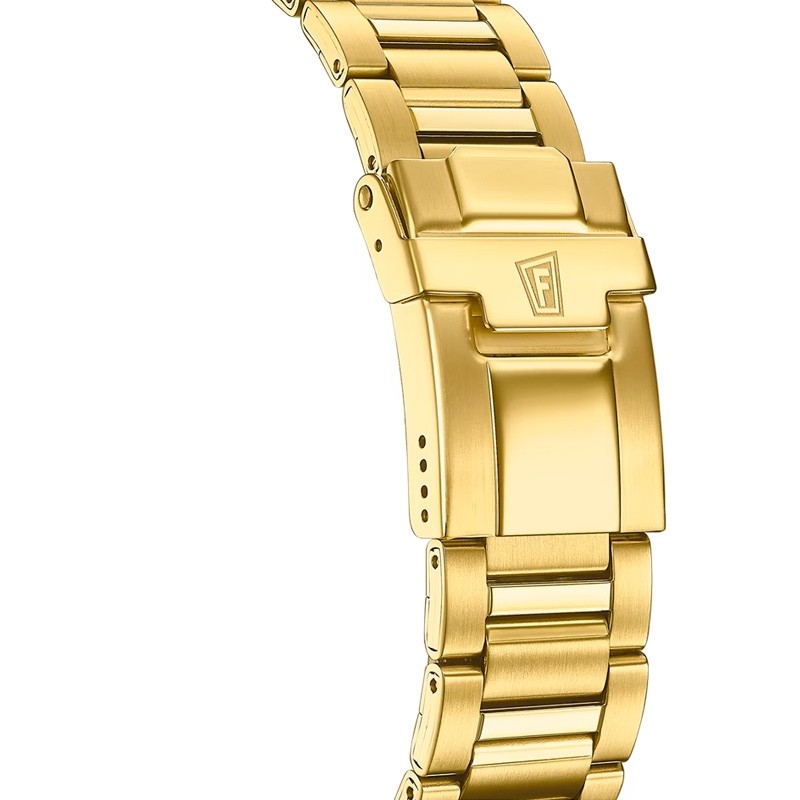 Reloj Festina Timeless Chronograph dorado y esfera azul, F20634/2.